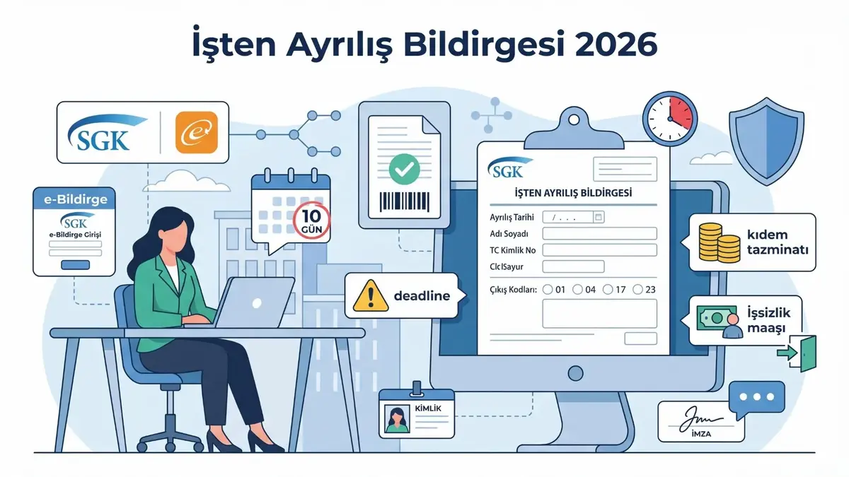 İşten Ayrılış Bildirgesi 2026