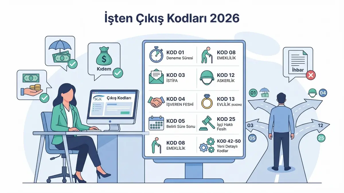 İşten Çıkış Kodları 2026