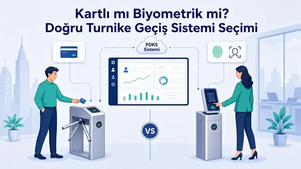 Kartlı mı Biyometrik mi? Doğru Turnike Geçiş Sistemi Seçimi