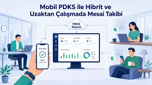 Mobil PDKS ile Hibrit ve Uzaktan Çalışmada Mesai Takibi