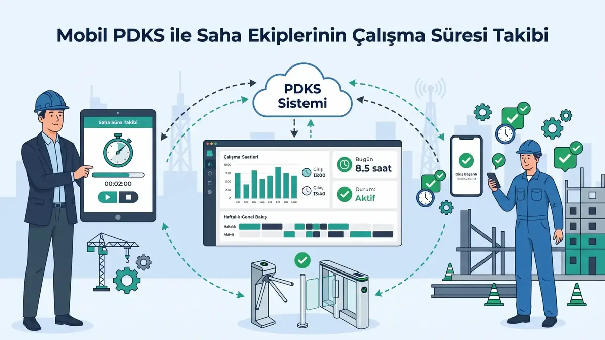 Mobil PDKS ile Saha Ekiplerinin Çalışma Süresi Takibi Nasıl Yapılır?