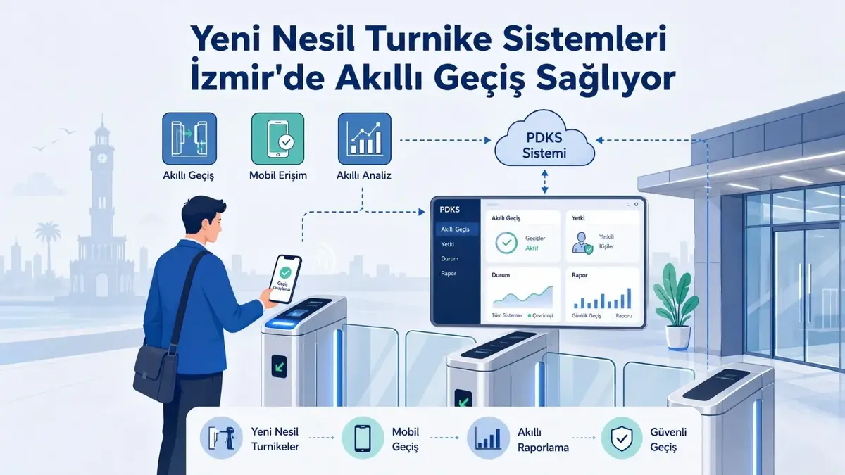 Yeni Nesil Turnike Sistemleri İzmir'de Akıllı Geçiş Sağlıyor